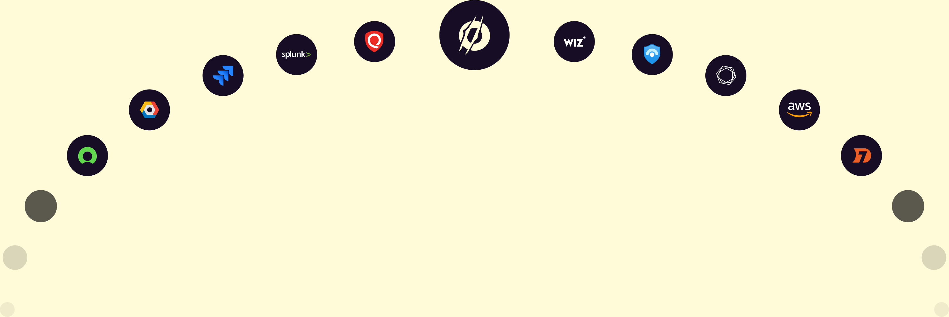 Integration arc with partner logos
