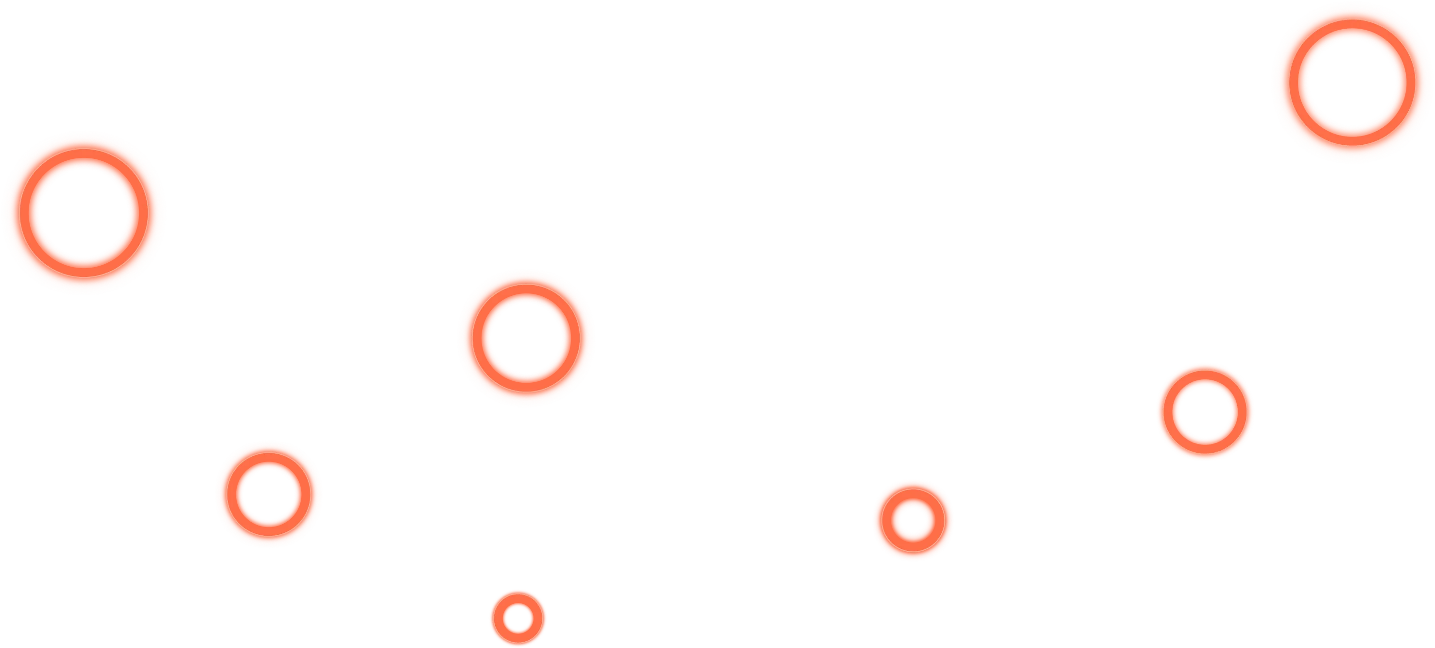 Decorative orange circles