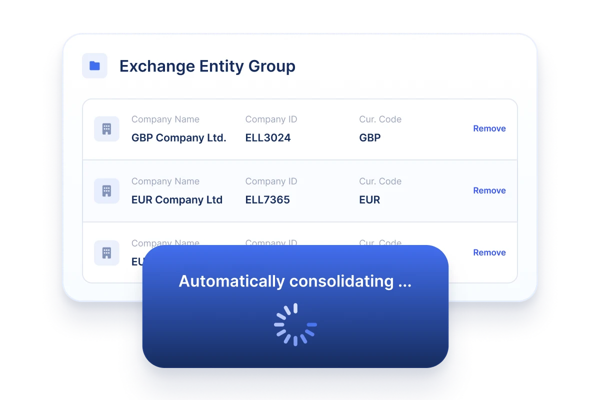 Save time with automated consolidation