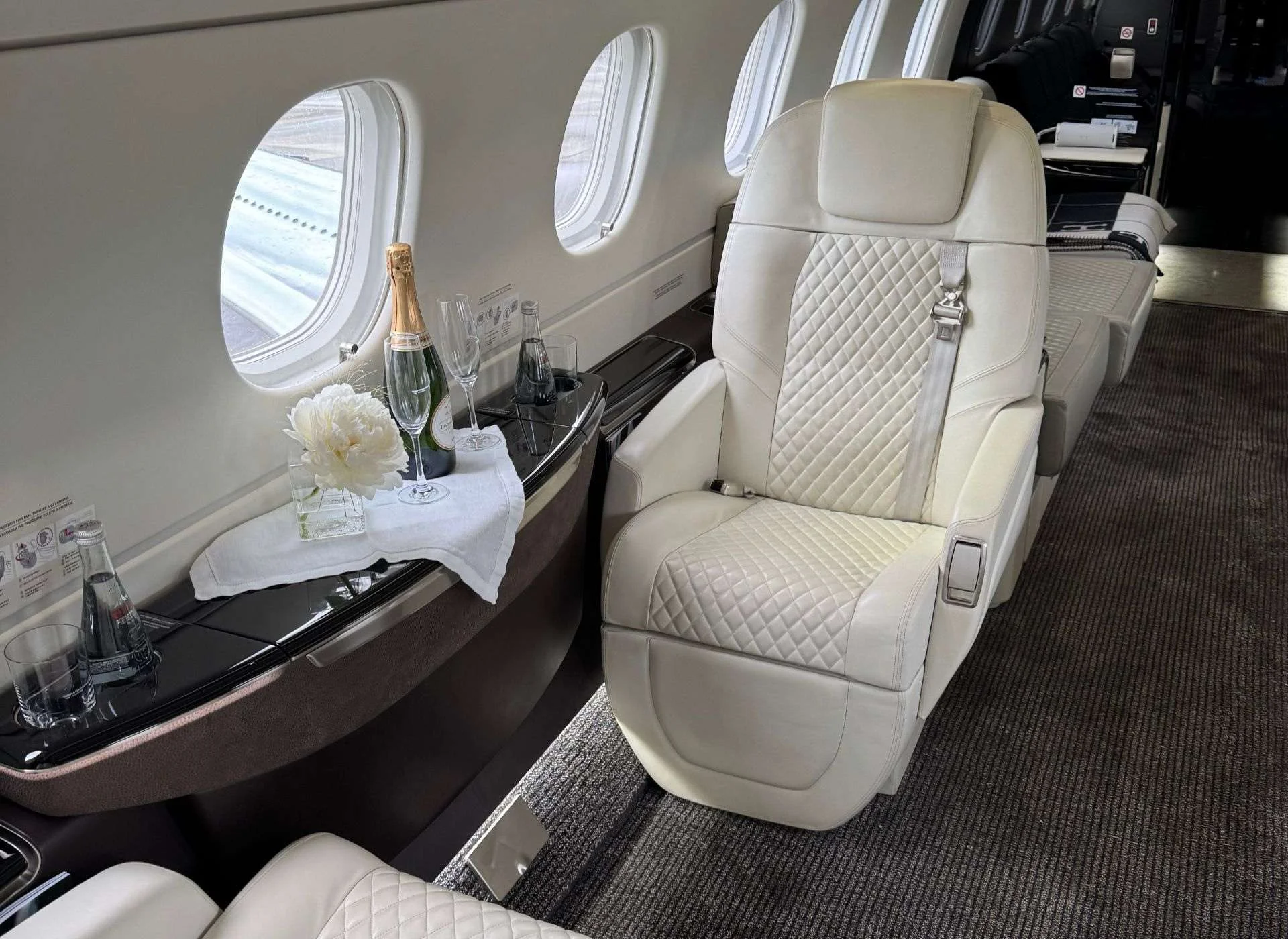 Intérieur de jet privé pour Monaco