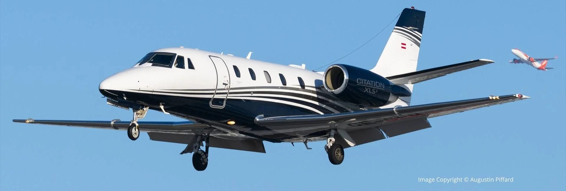 Cessna Citation XLS private jet on approach