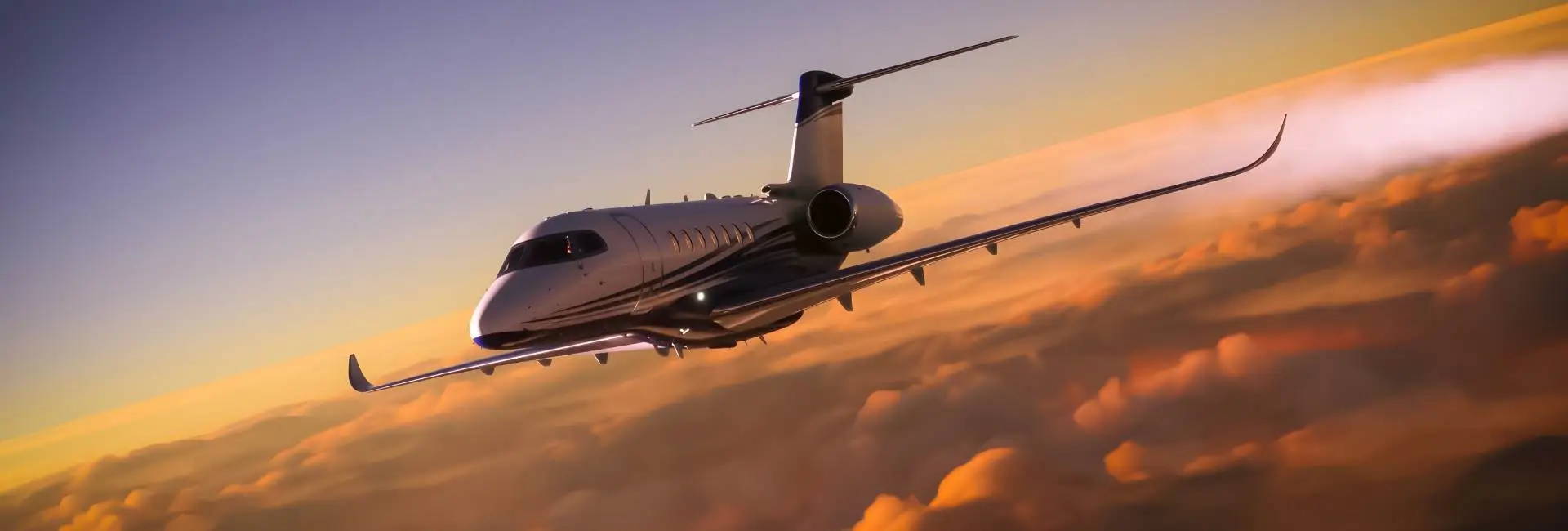 uxury private jet above clouds – VIP Cannes flight Artheau Aviation