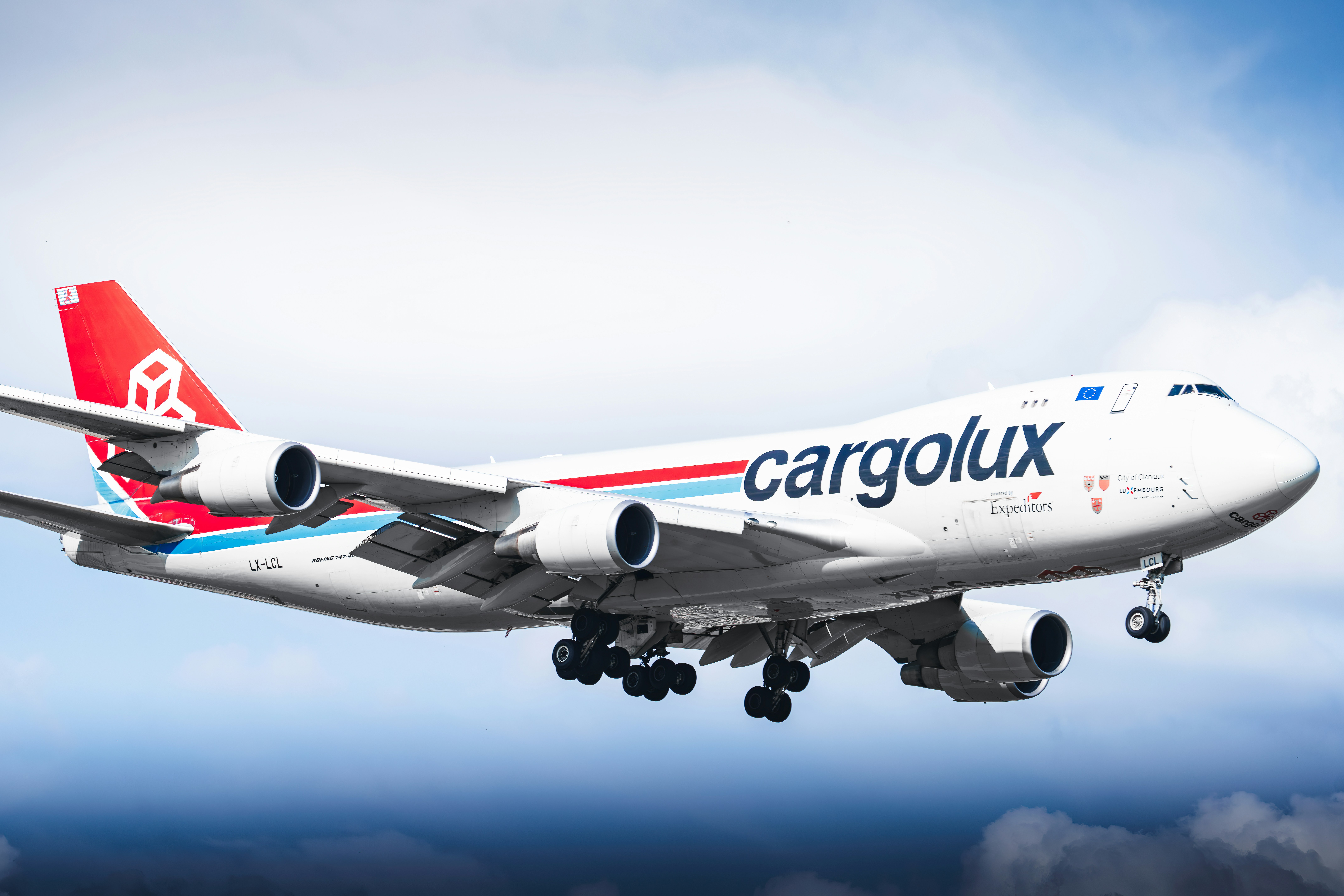 Cargolux Boeing 747 cargo aircraft in flight