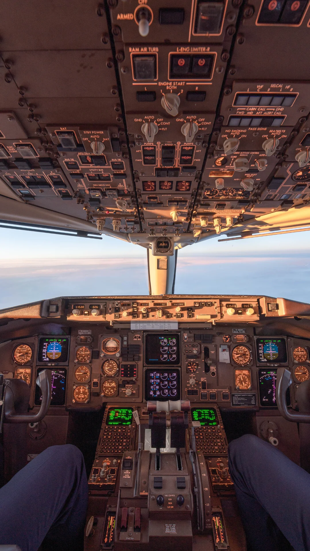 Passenger aircraft cockpit