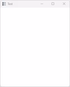 emtpy wpf window