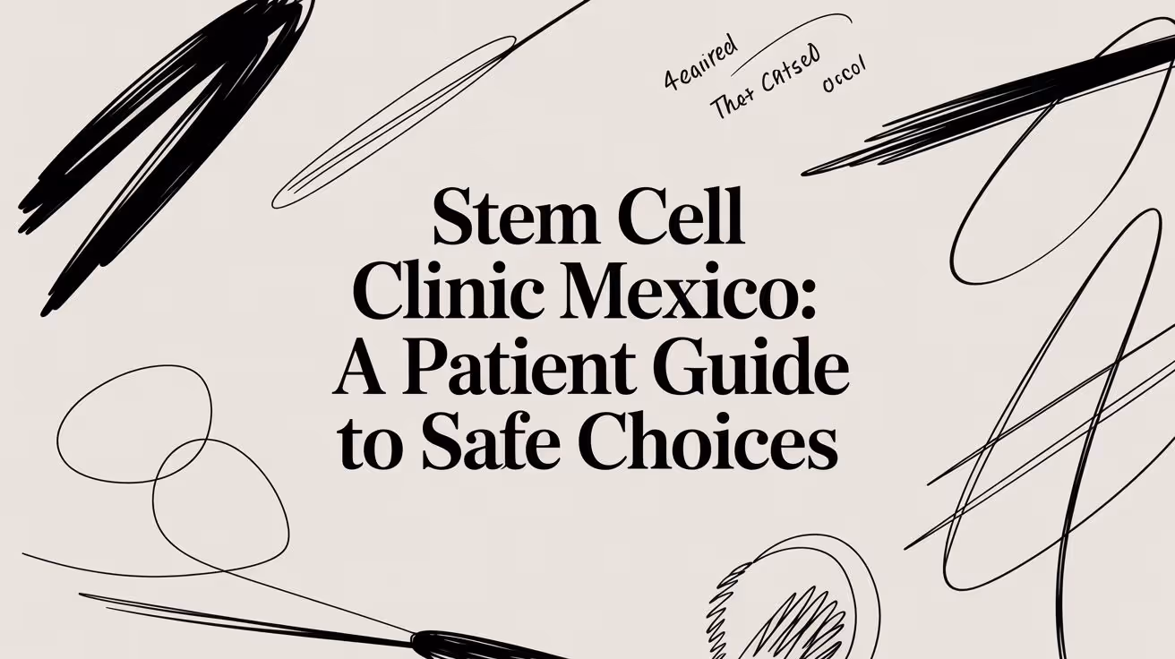 Stem Cell Clinic Mexico: A Patient's Guide to Safe & Effective Regenerative Medicine