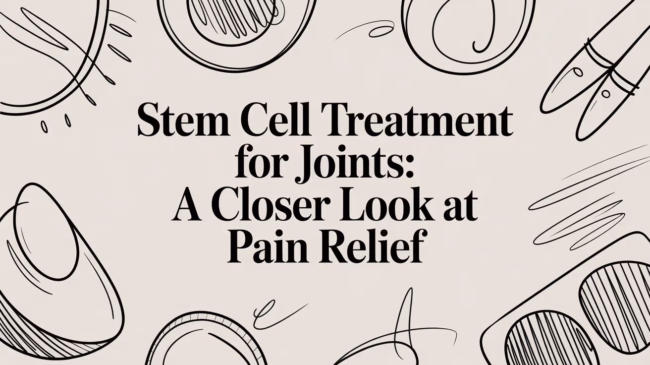 Stem Cell Treatment for Joints: A Patient's Guide to Regenerative Relief