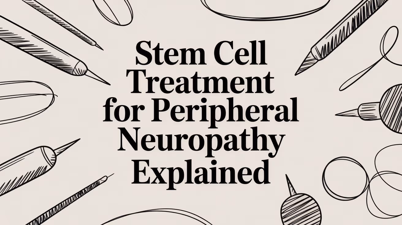 Stem Cell Treatment for Peripheral neuropathy: A Patient's Guide