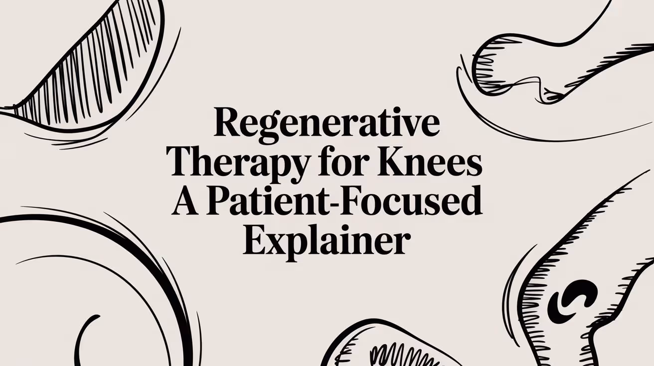 A Patient's Guide to Regenerative Therapy for Knees