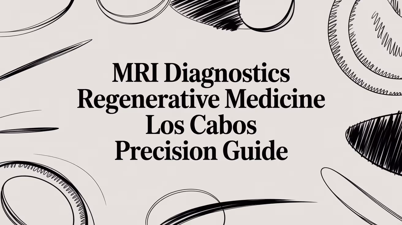 A Patient's Guide to MRI-Guided Regenerative Medicine in Los Cabos