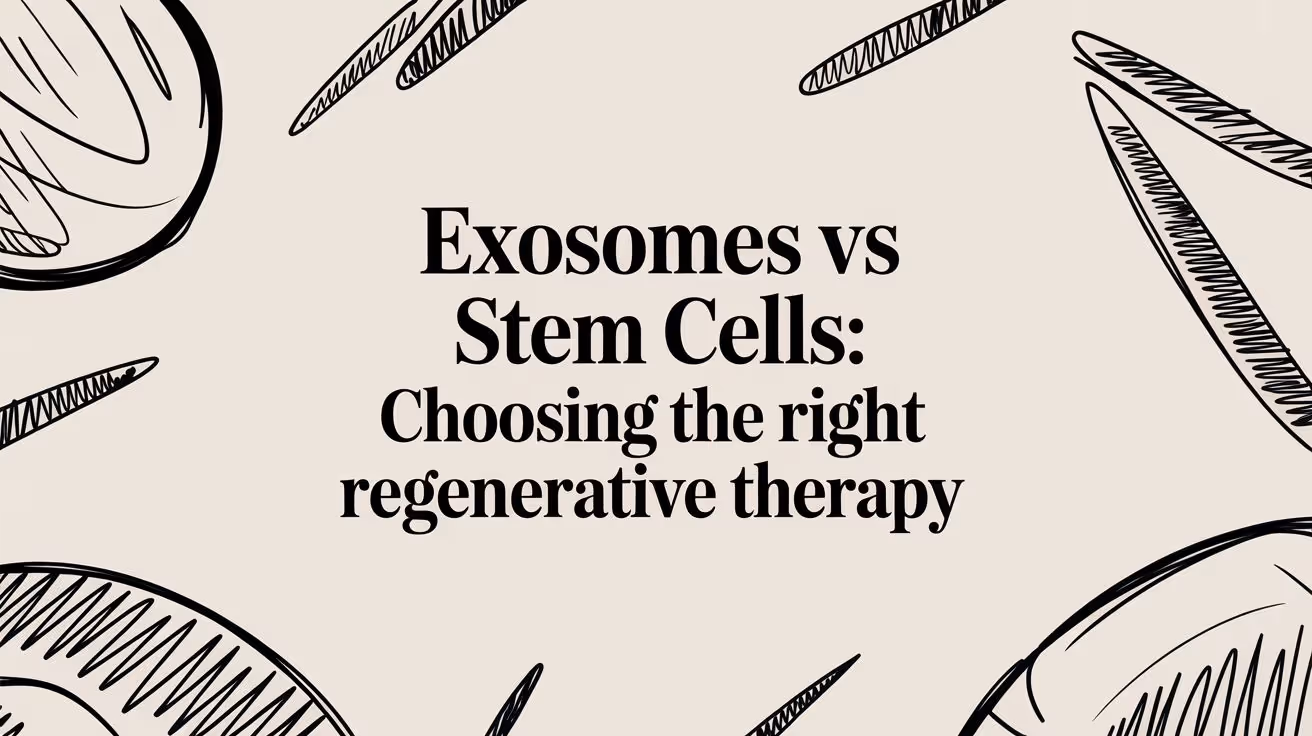 Exosomes vs Stem Cells: Choosing the Right Regenerative Therapy