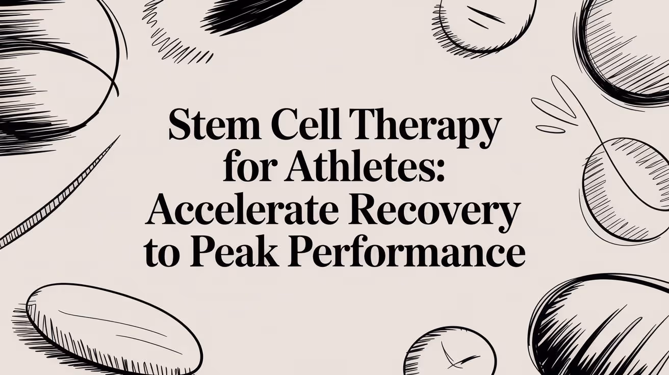 Stem Cell Therapy for Athletes: A Clinical Guide to Recovery and Performance