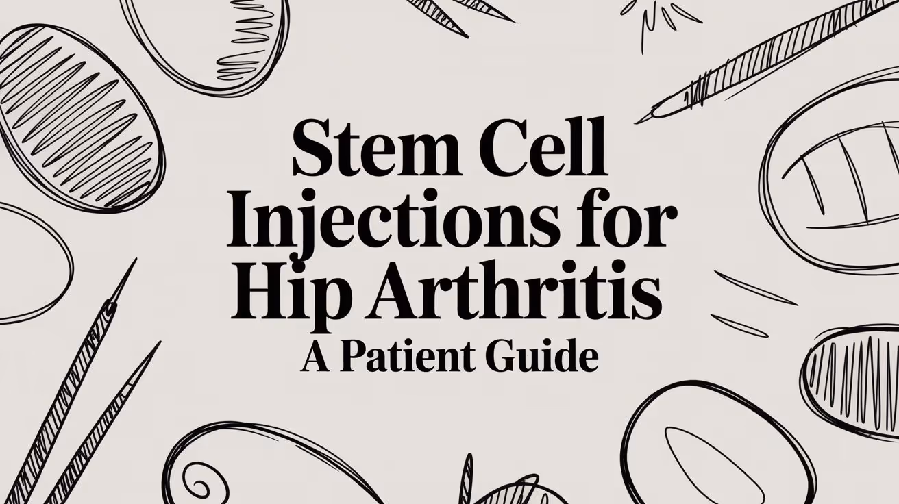 Stem Cell Injections for Hip Arthritis: A Patient's Guide