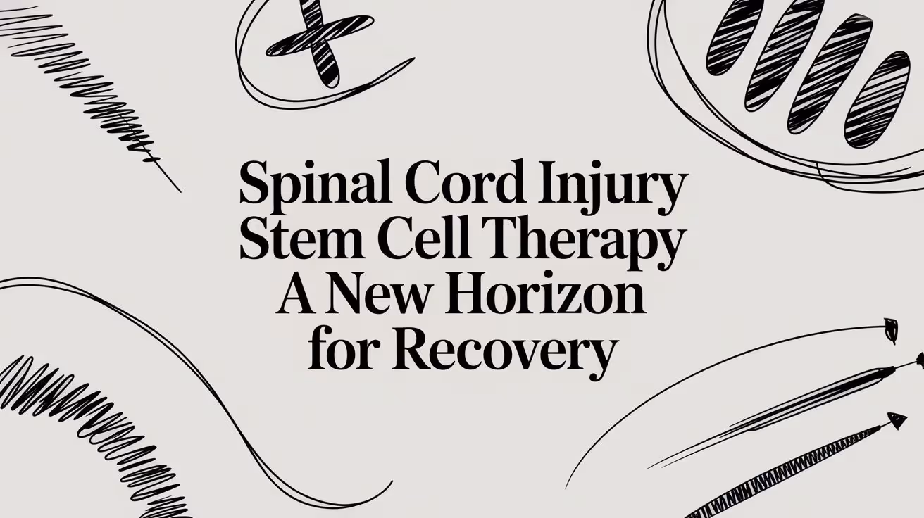 Spinal Cord Injury Stem Cell Therapy: A New Horizon for Recovery