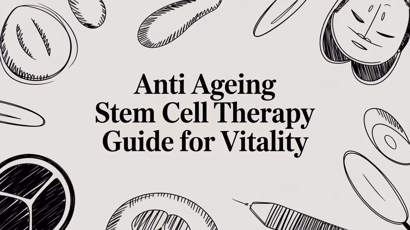 Anti-Aging Stem Cell Therapy: A Clinical Guide to Cellular Rejuvenation