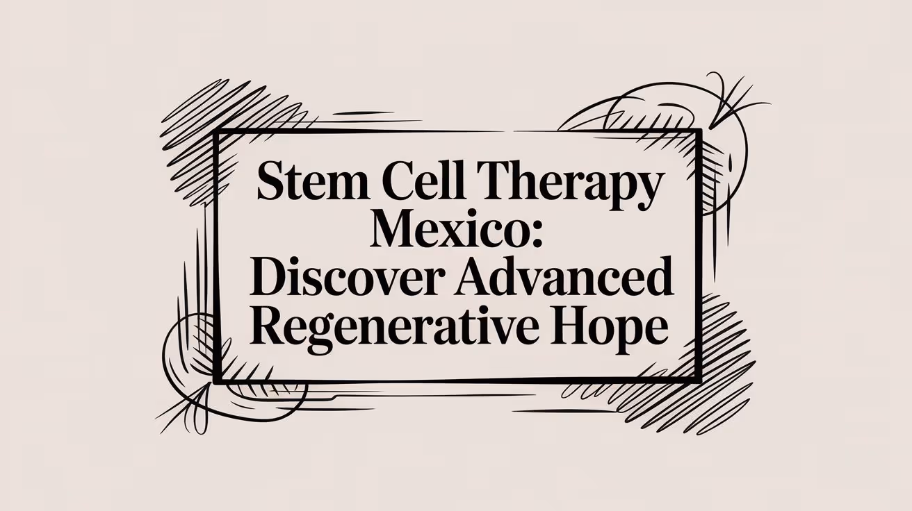 Stem Cell Therapy Mexico: A Guide to Advanced Regenerative Care