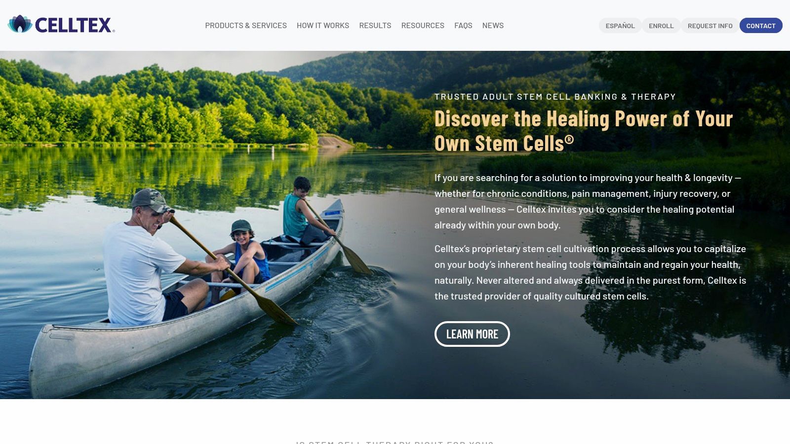 Celltex (therapy administered in Cancún at Hospital Galenia)
