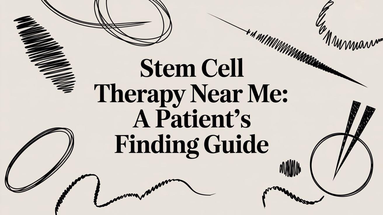 Stem Cell Therapy Near Me: A Patient's Finding Guide