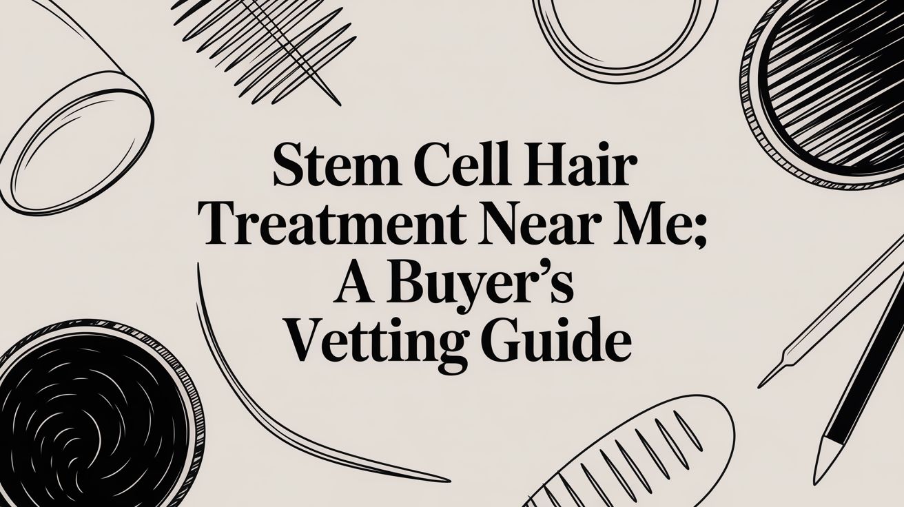 Stem Cell Hair Treatment Near Me: A Buyer's Vetting Guide