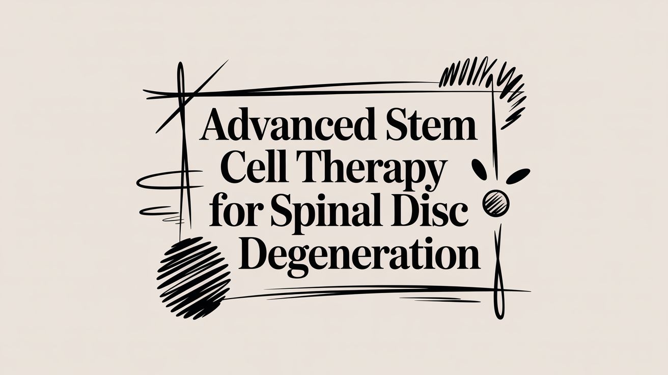 Advanced Stem Cell Therapy for Spinal Disc Degeneration