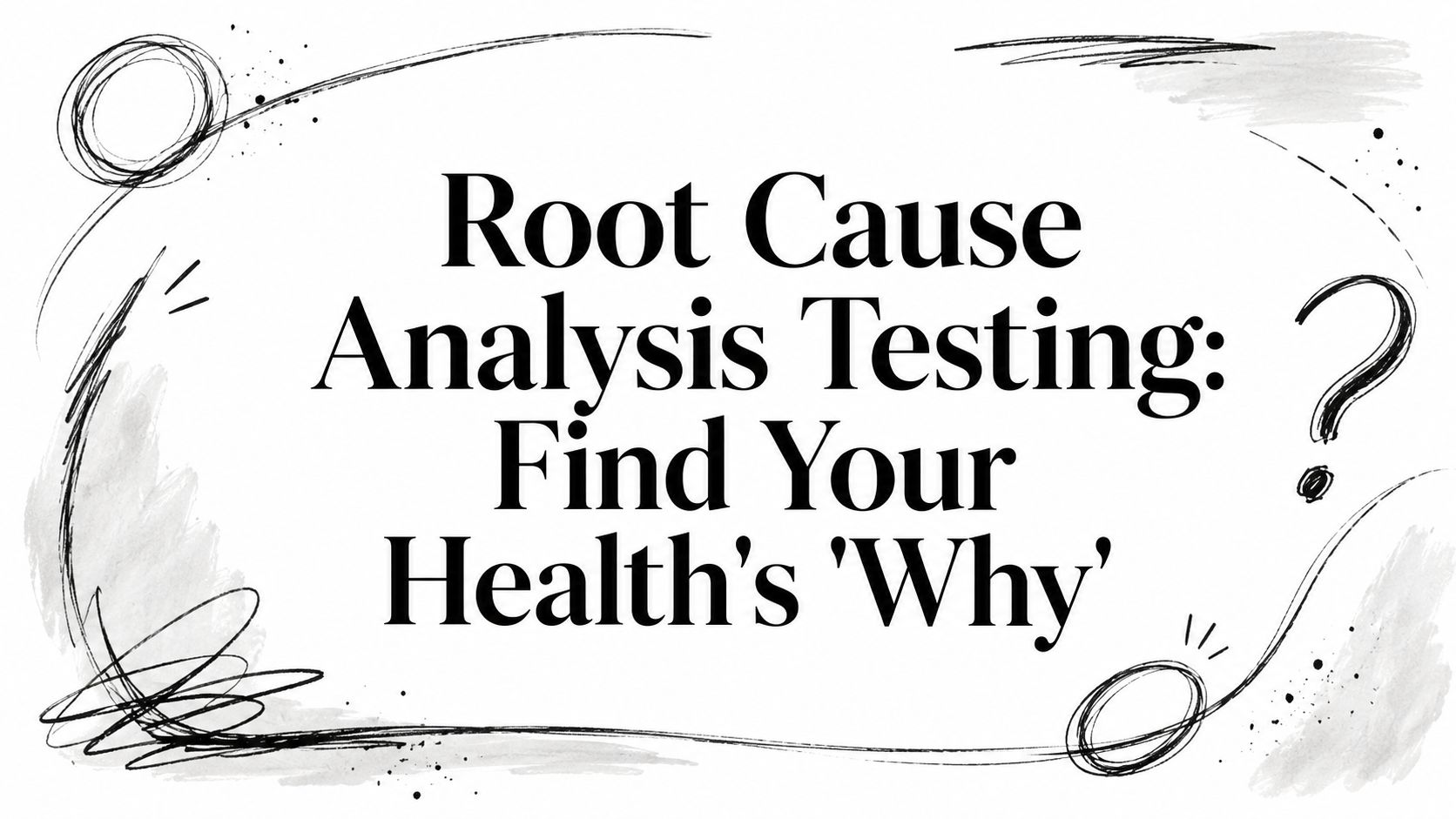 Root Cause Analysis Testing: Find Your Health's 'Why'