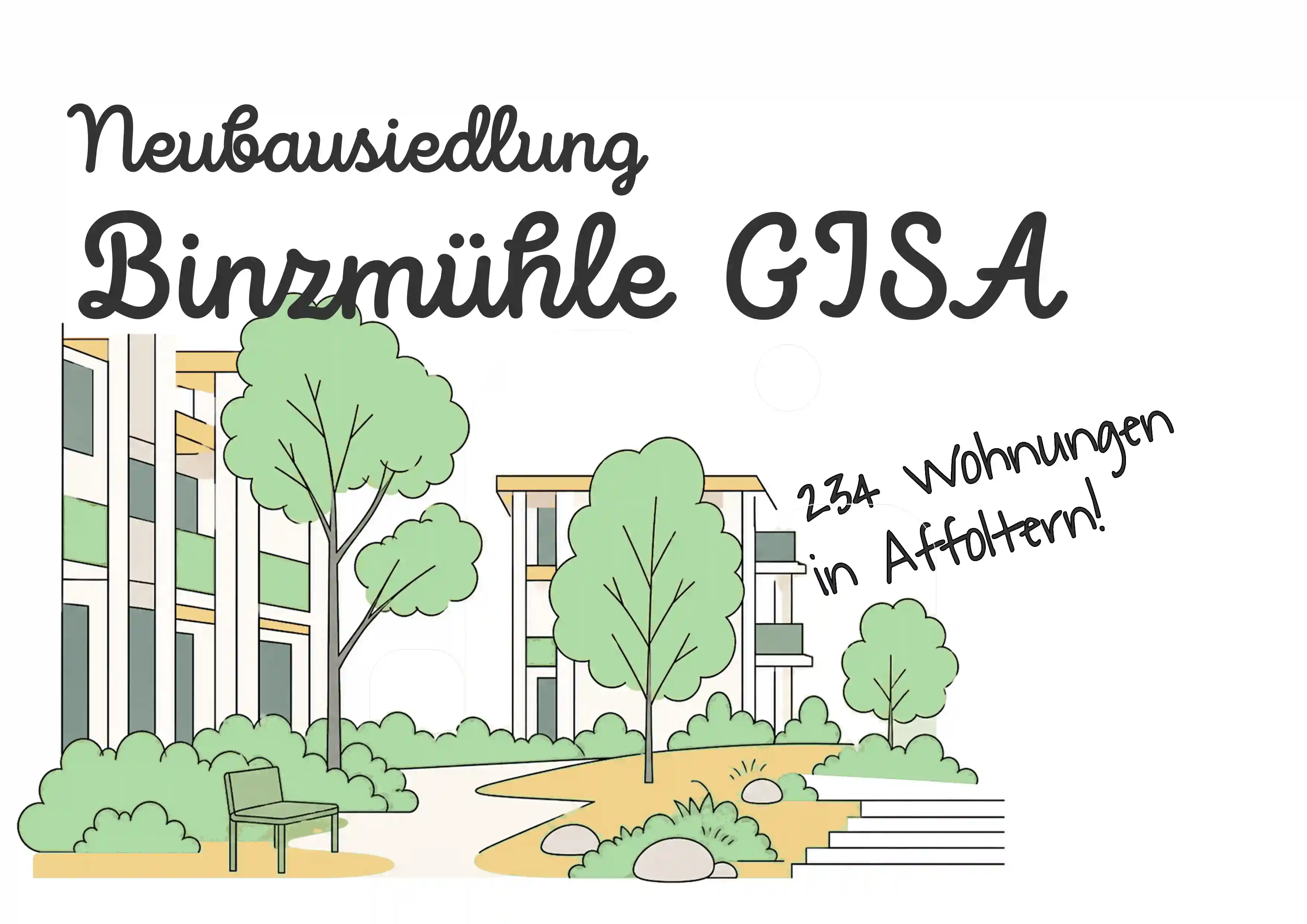 GISA Binzmühle: 243 Wohnungen in Affoltern ab 2027