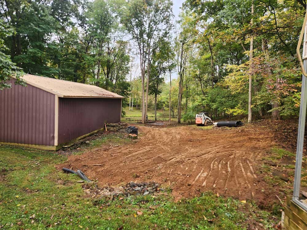 land that has been graded