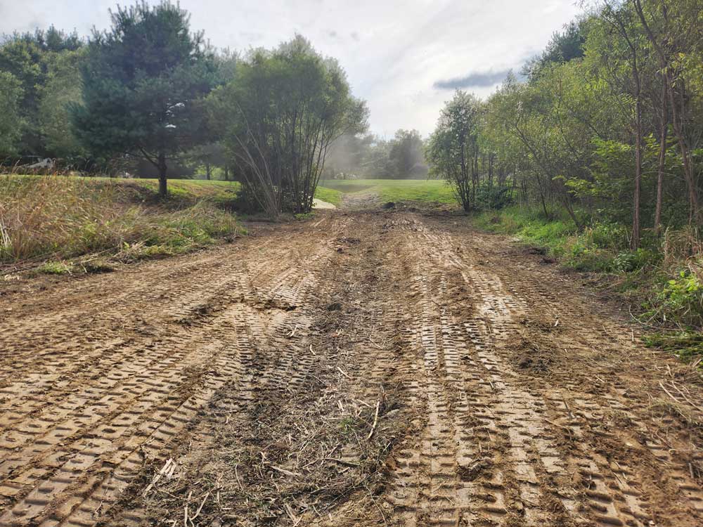 land that has been graded