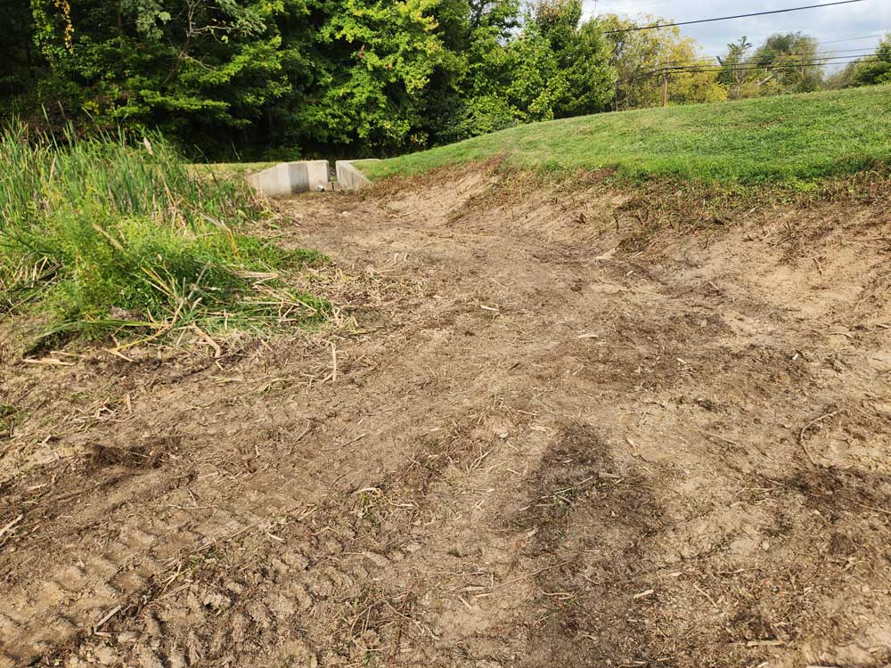 land that has been graded