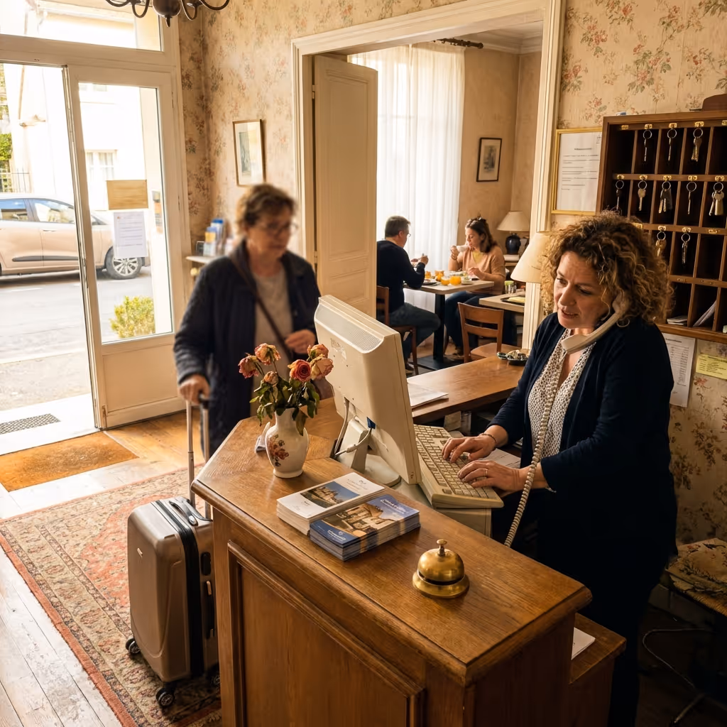 Réception d'un hôtel indépendant accompagné par DUNE Energie pour ses contrats d'énergie