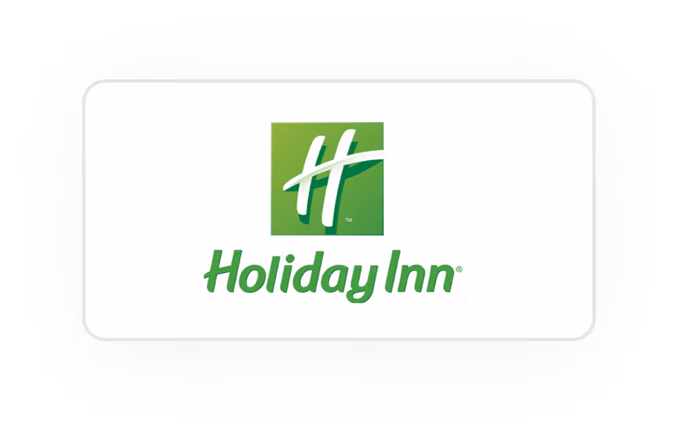 Logo Holiday Inn vert sur fond blanc.