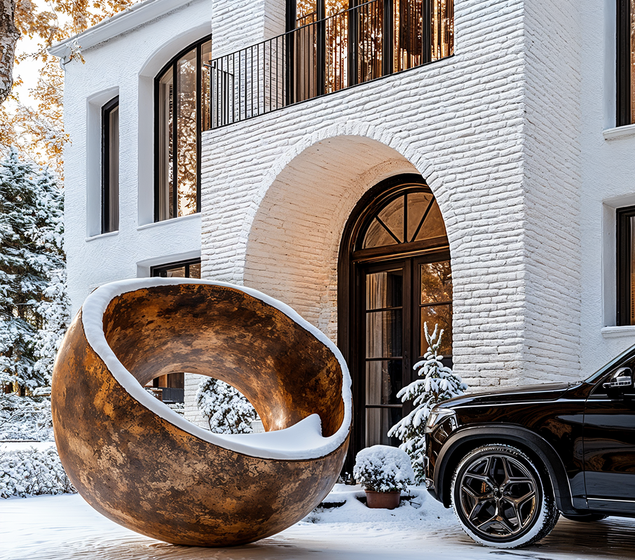 Outdoor sculptures by Ariete Art