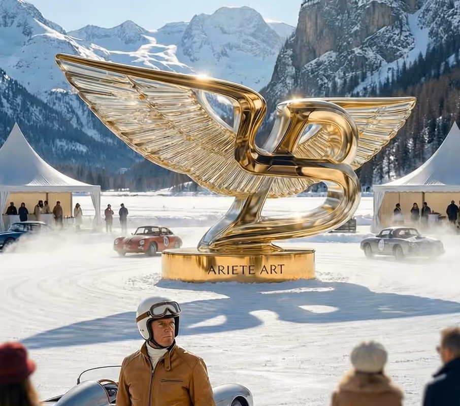 The ICE St. Moritz come Ispirazione per la Scultura