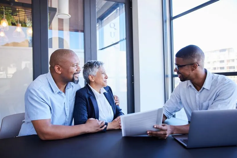Bookkeeper reviewing monthly financial statements