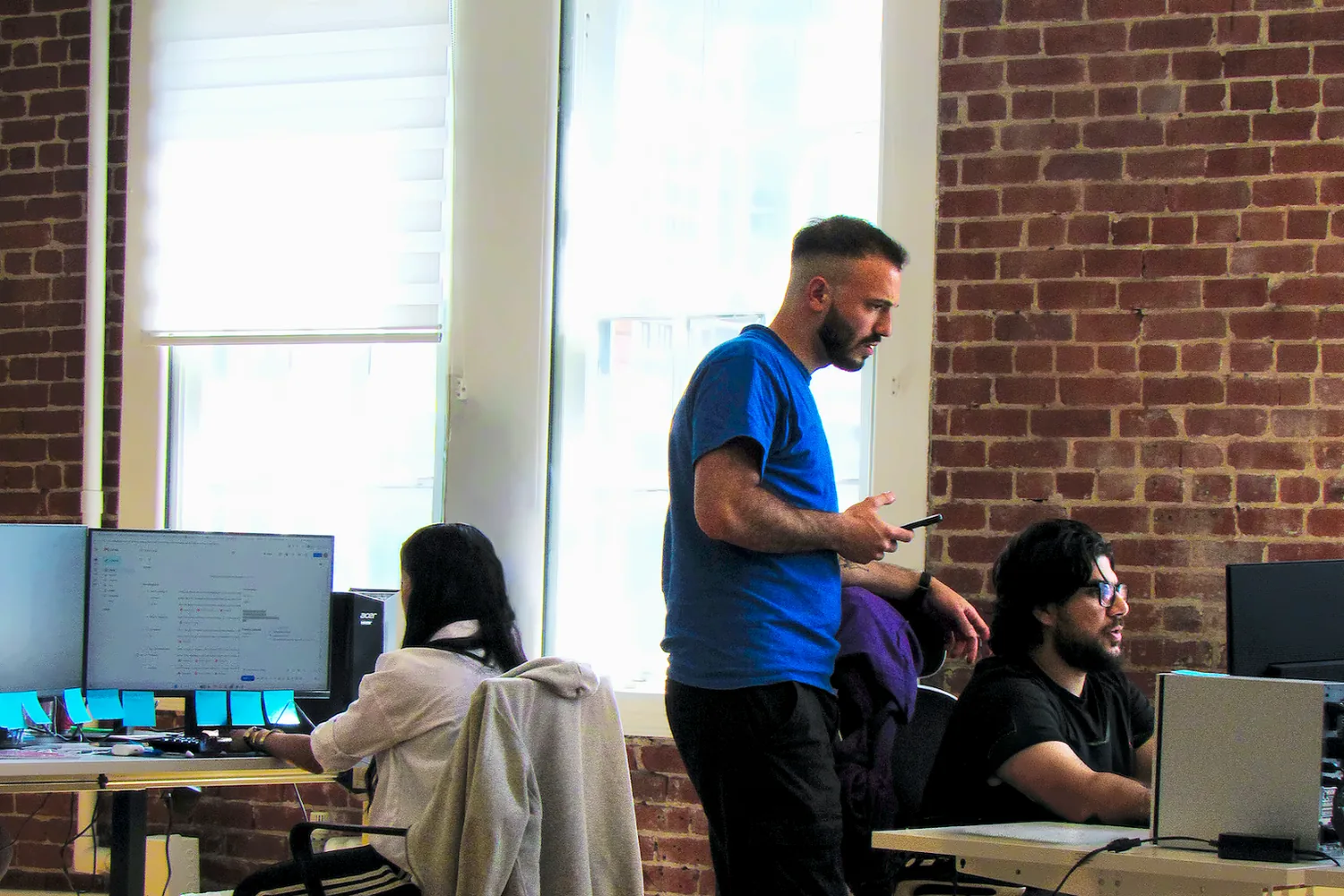 MOOV team working in the Montréal office