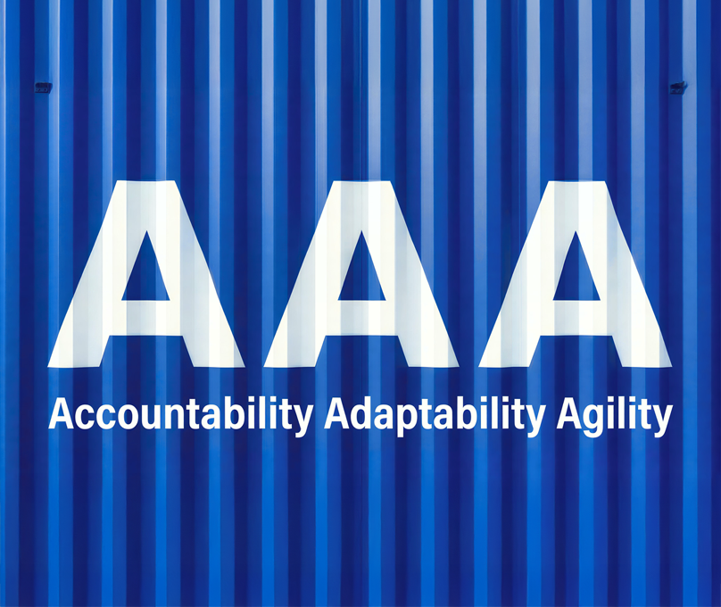 AAA par MOOV : Accountability, Adaptability, Agility.
