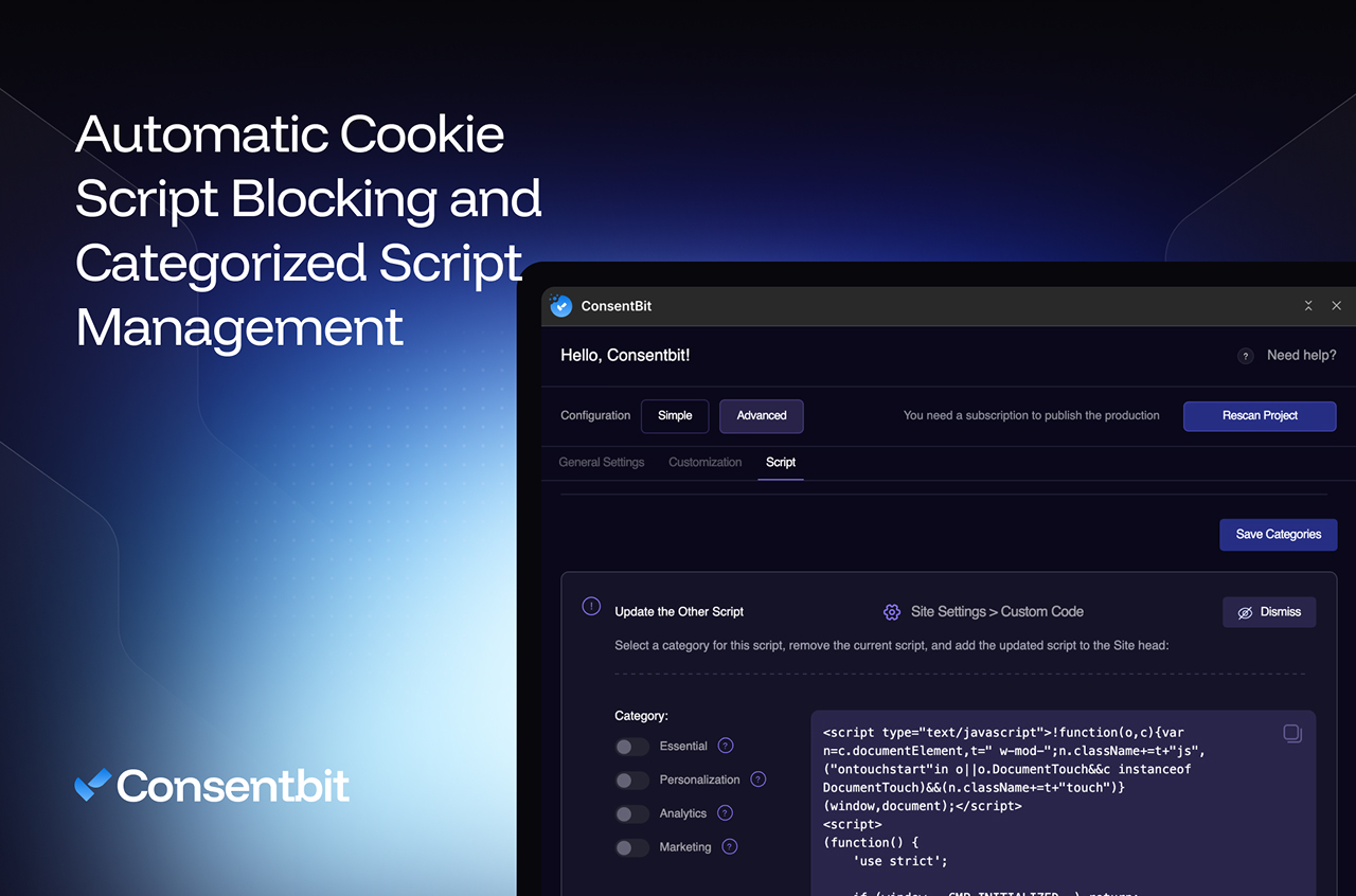 Automated Cookie Script Blocking
