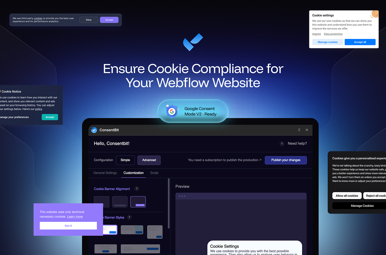 Ensure Cookie Compliance for your Webflow Website