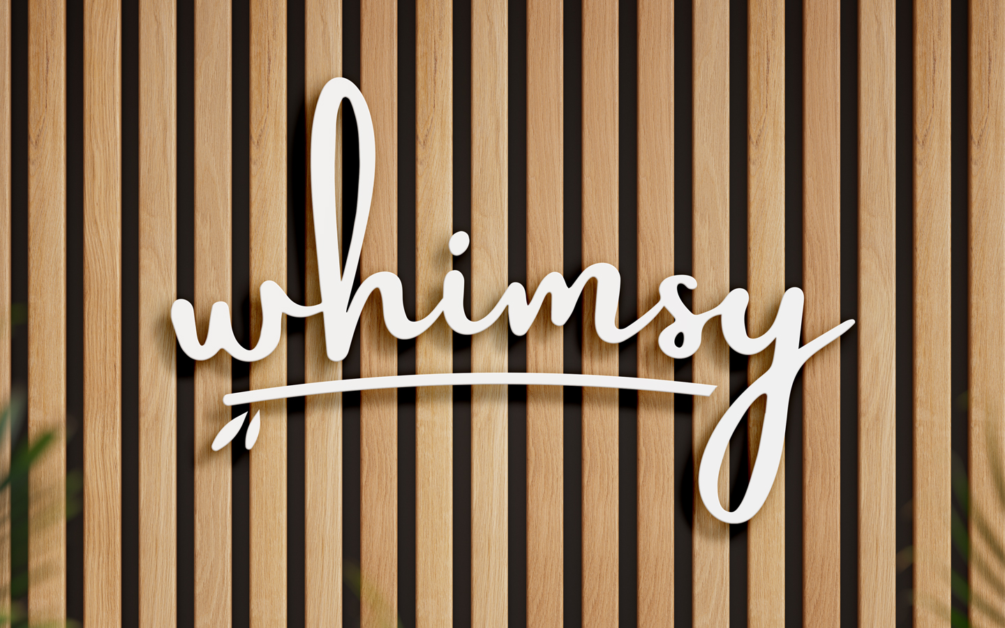 a sign mockup for whimsy junior clothing