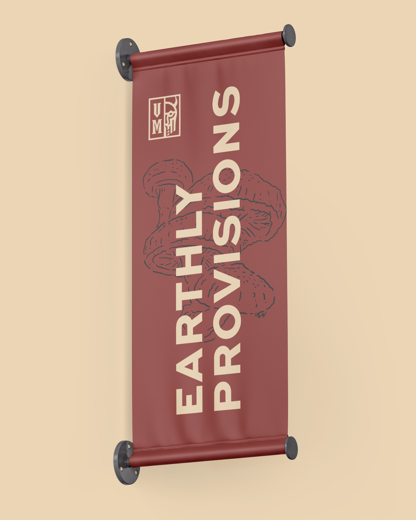 viking mushrooms earthly provisions signage