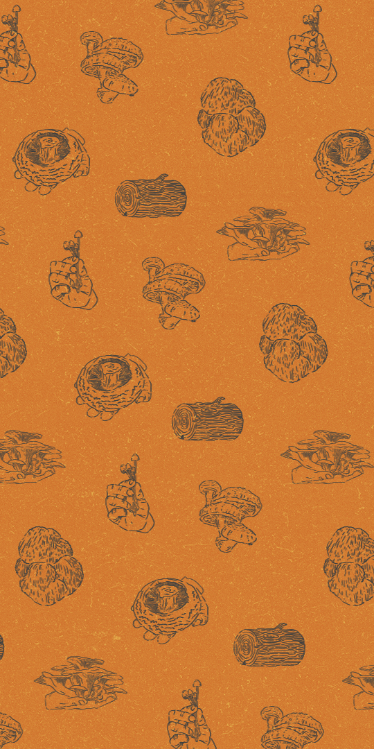 an illustrative pattern for viking mushrooms