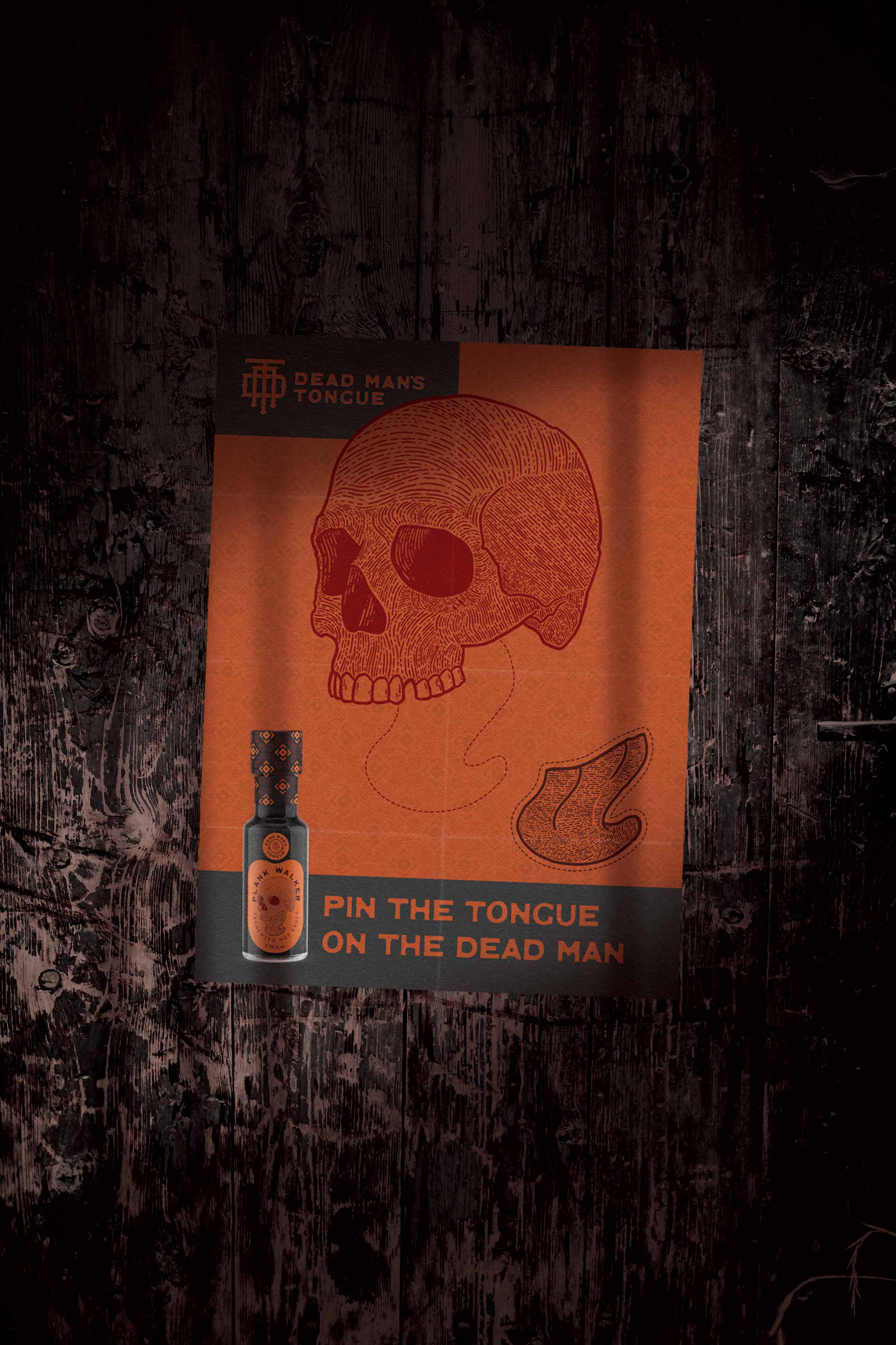 a pin the tongue on the dead man poster