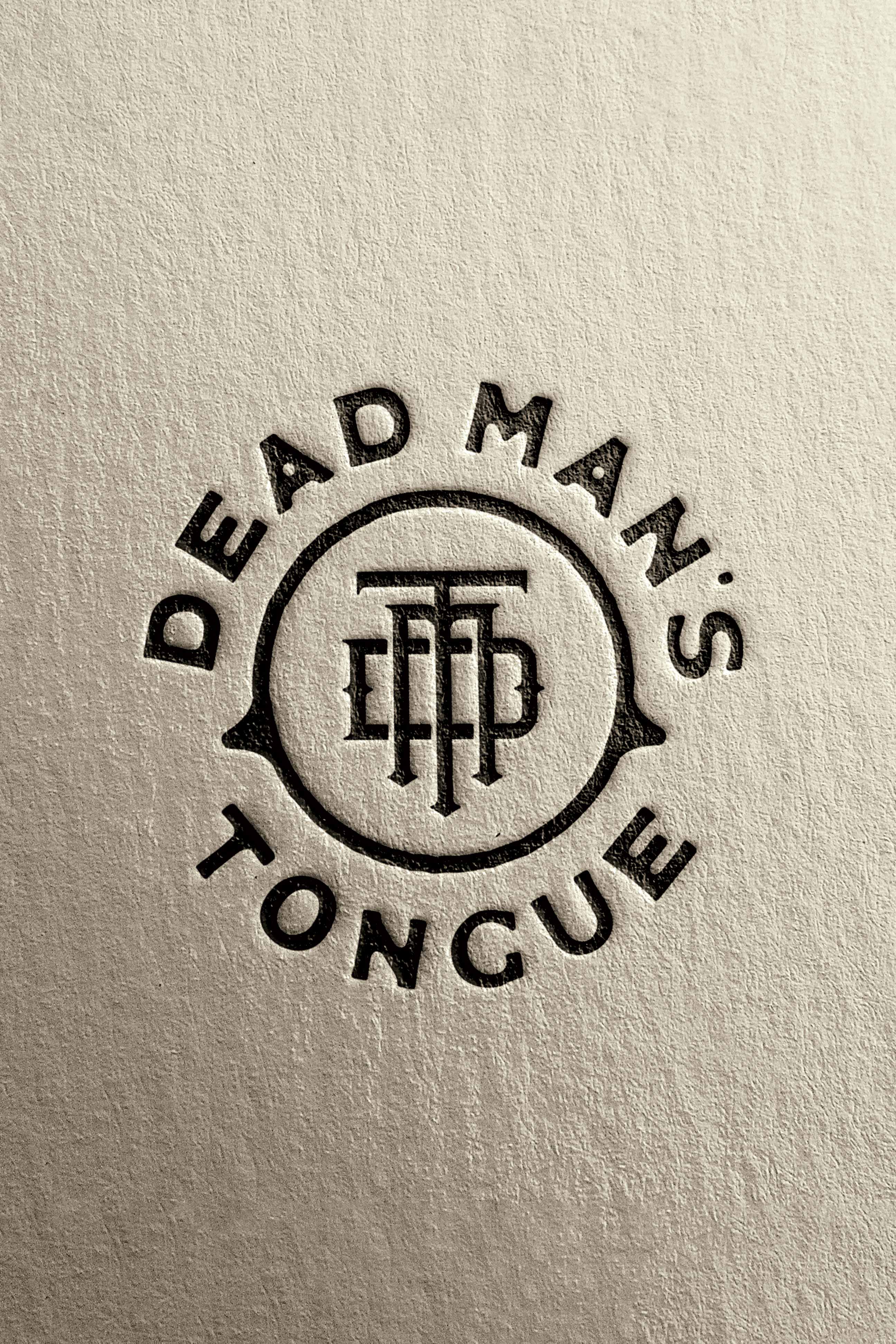 dead man's tongue circular logo
