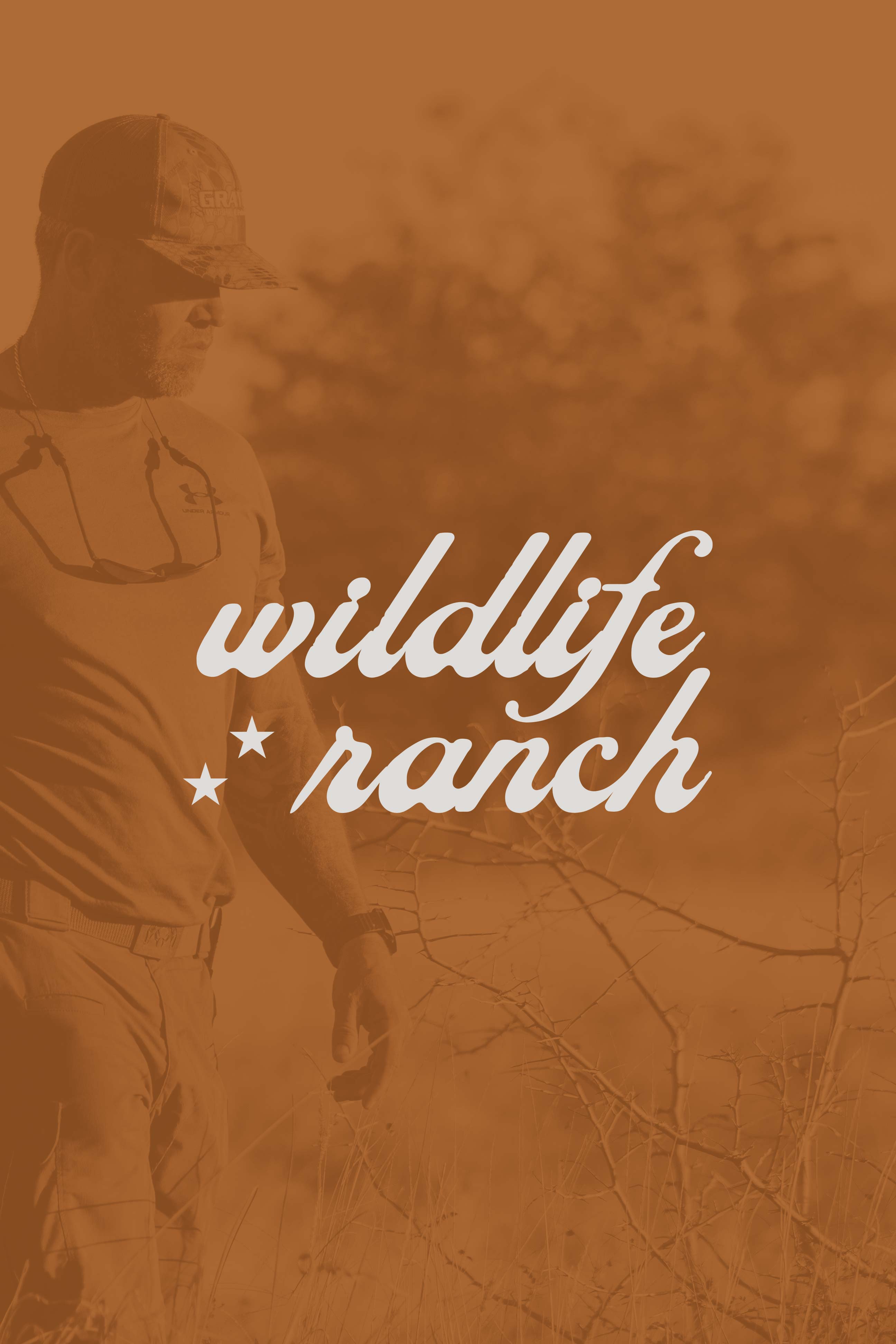 styled typography that reads wildlife ranch