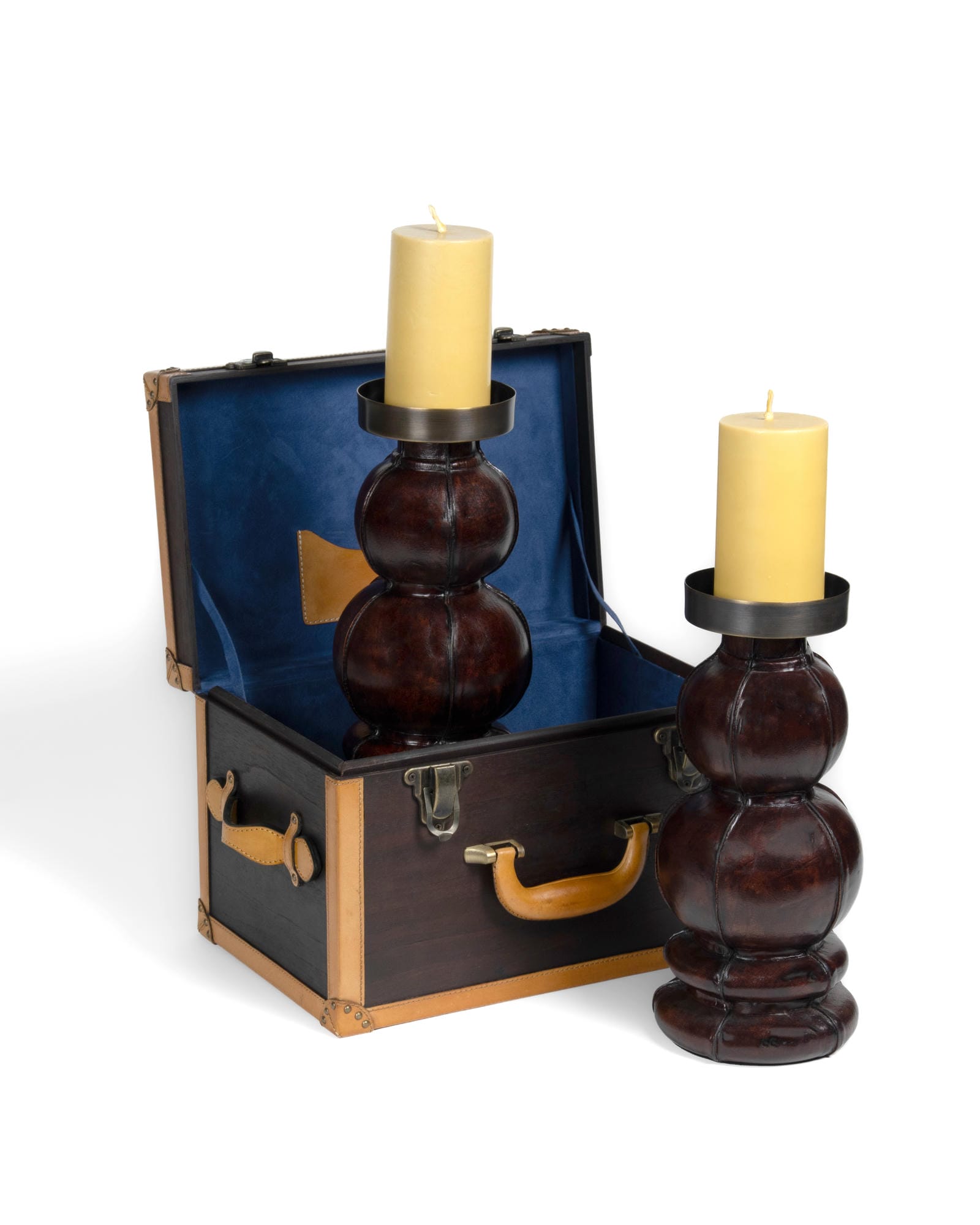 Sundara Leather Candlestand
