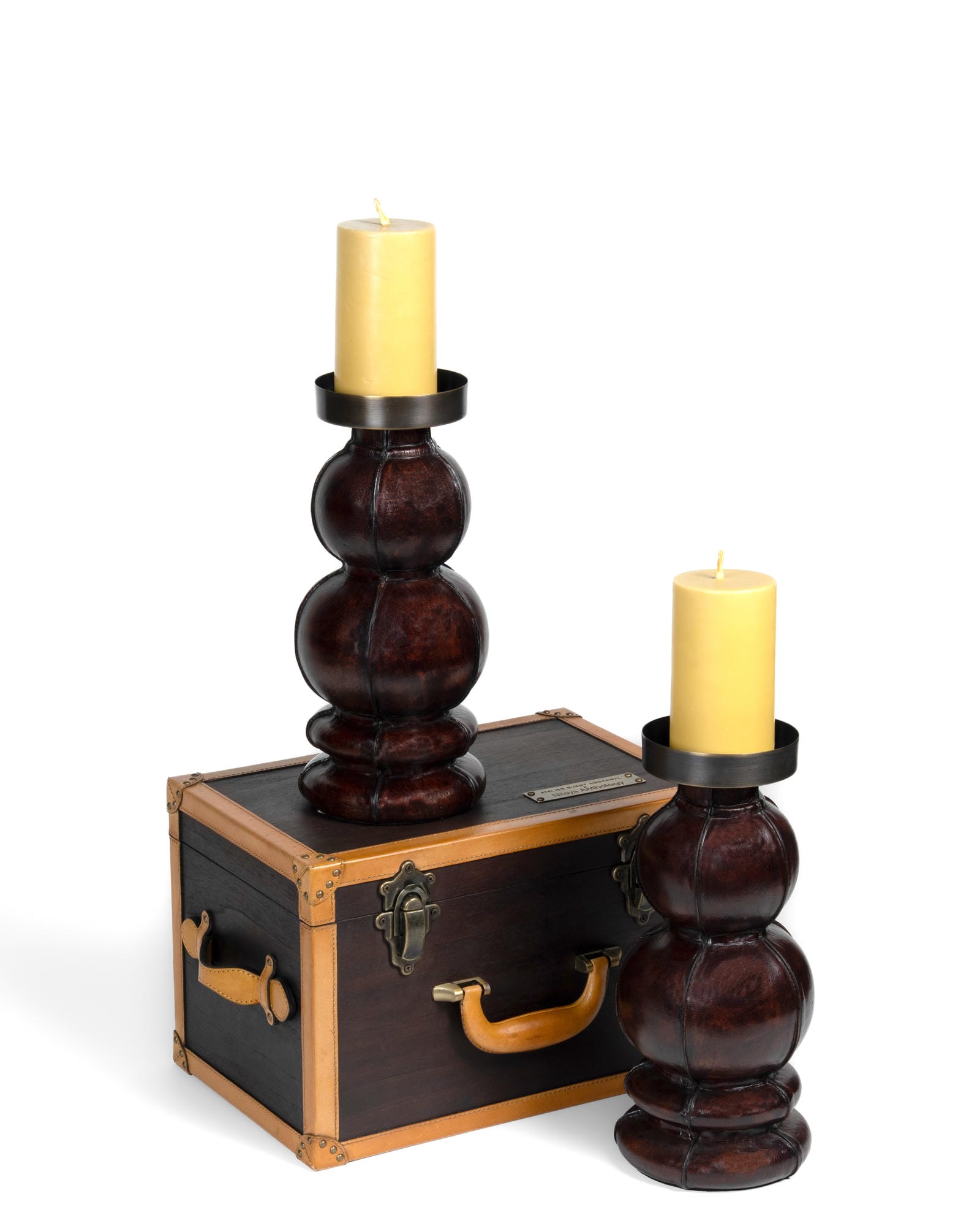 Sundara Leather Candlestand