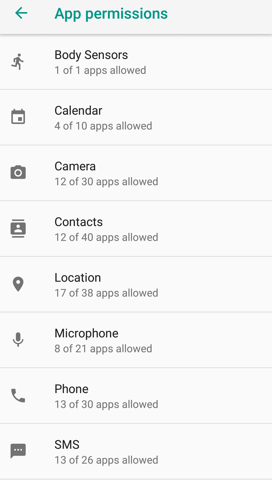 how to allow app permissions on android