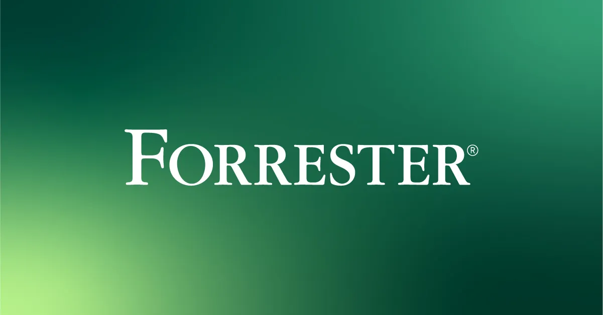 Forrester Logo on green background