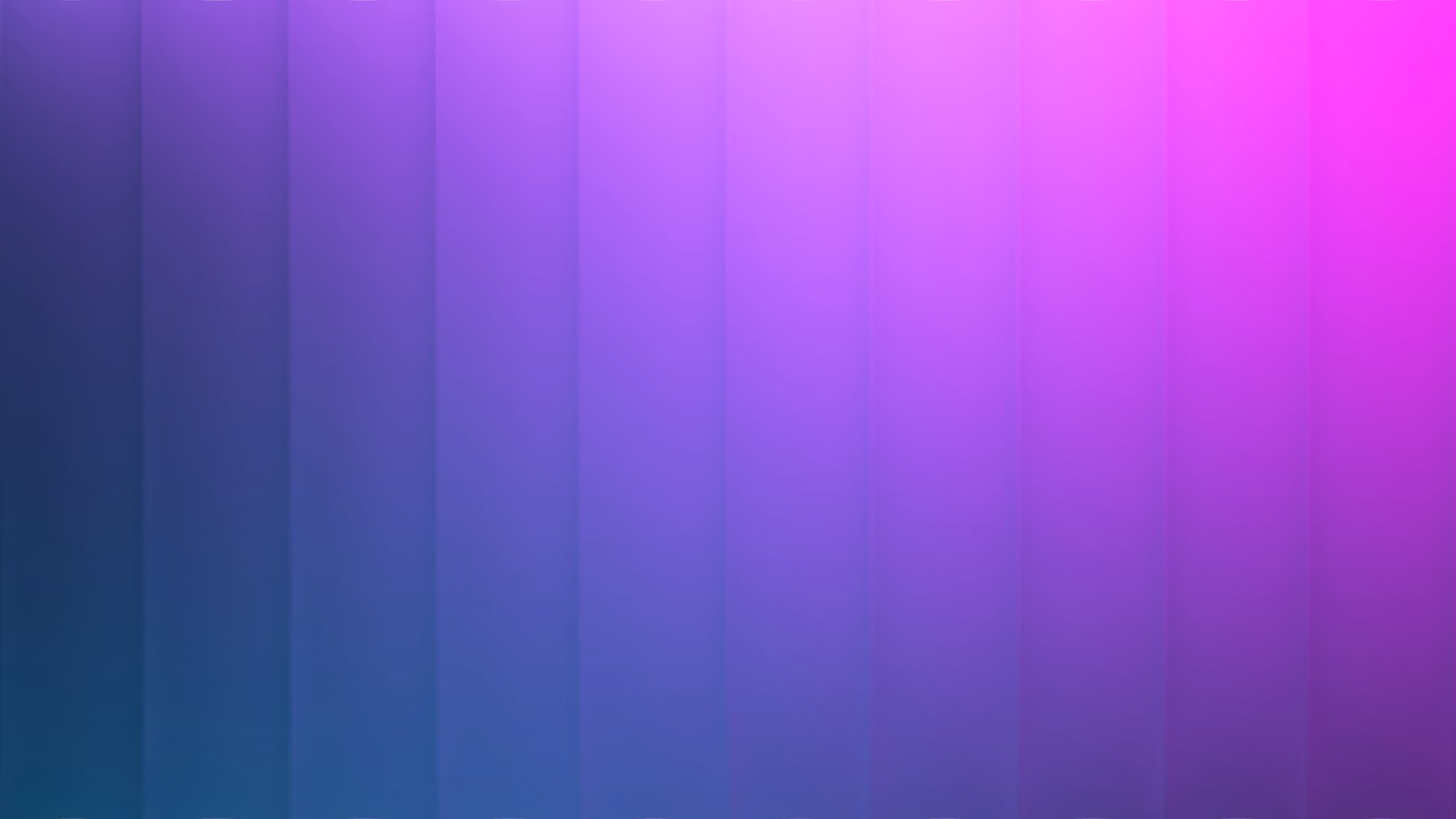 Vertical striped gradient background transitioning from dark blue and purple to bright pink.