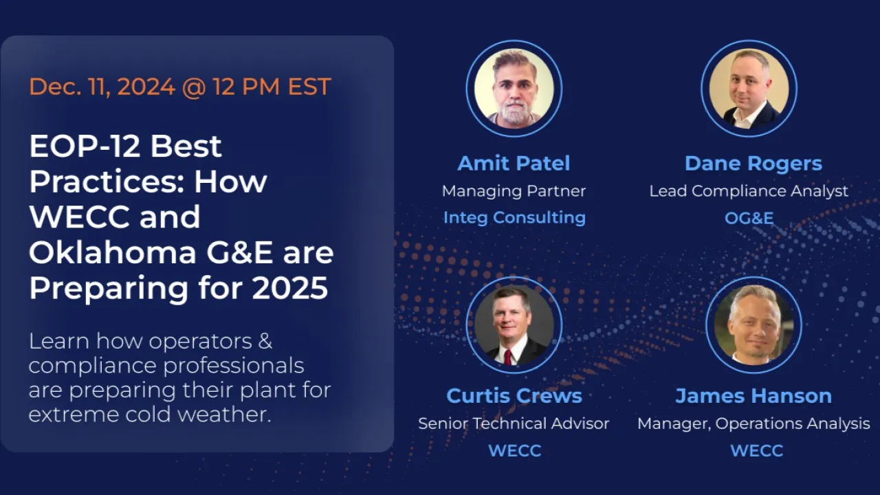 EOP-12 Best Practices: How WECC and Oklahoma G&E are Preparing for 2025
